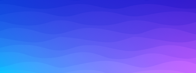 Wave texture graphic with a gradient from blue to purple.